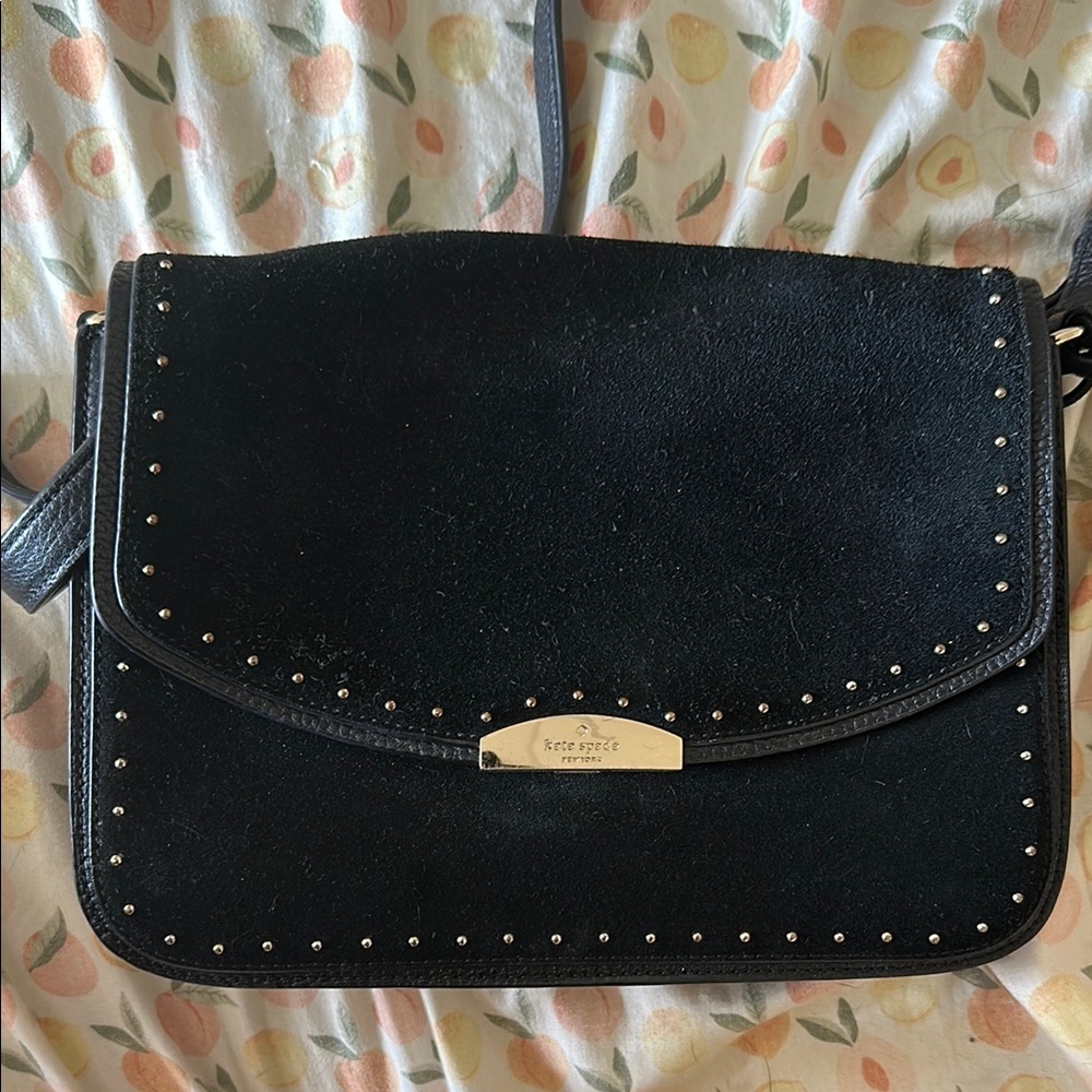 Kate Spade Black Studded Crossbody Bag